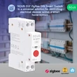 Nous D1Z DIN-sín kompatibilis Tuya Zigbee relémodul 16A