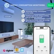 Nous D1Z DIN-sín kompatibilis Tuya Zigbee fogyasztásmérős relémodul 16A