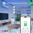 Nous D2Z DIN-sín kompatibilis Tuya Zigbee fogyasztásmérős relémodul 20A