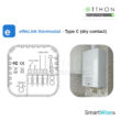 SmartWise WiFi-s okos termosztát ‘C’ eWeLink app kompatibilis, ‘C’ típus (feszültségmentes kapcsolás), fekete belseje
