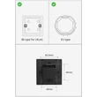 Sonoff NSPanel 2 gombos WiFi-s villanykapcsoló, érintőkijelzővel, termosztát funkcióval, szürke