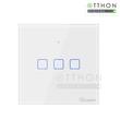 Sonoff » Sonoff TX T0 EU 3C WiFi vezérlésű, távvezérelhető, érintős hármas csillár villanykapcsoló (fehér)