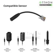 RJ9 adapter (SI7021, DS18B20 és MS01 érzékelők Sonoff THR3 relékhez csatlakoztatásához)