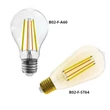 Sonoff B02-F ST64 WiFi-s LED vintage okosizzó (E27 foglalathoz) méretek