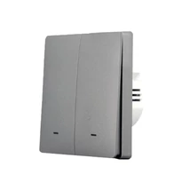 SmartWise B62 UNI Wi-Fi + eWeLink-Remote, univerzális bekötésű, 2 áramkörös, fizikai nyomógombos okos villanykapcsoló, fekete