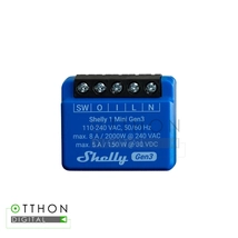 Shelly PLUS 1 Mini GEN3, egy áramkörös WiFi + Bluetooth okosrelé