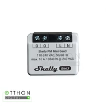 Shelly PLUS PM MINI GEN3, Wi-Fi + Bluetooth áramfogyasztás-mérő