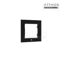 Shelly Wall Switch sorolókeret, 1-es fekete üveg előlapos