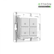 Shelly Wall Switch fali villanykapcsoló, 4 gombos fehér