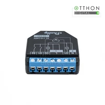 Shelly PLUS 2PM WiFi-s, két áramkörös okosrelé, áramfogyasztás-méréssel, redőnyvezérlés