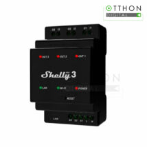 Shelly » Shelly PRO 3 - három áramkörös WiFi + Ethernet okosrelé, kapcsolóbemenettel, DIN-sínre szerelhető