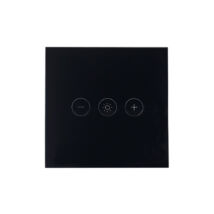 SmartWise Dimmer Wi-Fi-s, fényerőszabályzós, érintős okos villanykapcsoló, 230V (fekete)