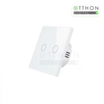 SmartWise Z2-LN Zigbee + RF, érintős két gombos okos villanykapcsoló (fehér)