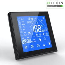 SmartWise WiFi-s okos termosztát ‘C’ » eWeLink app kompatibilis, ‘C’ típus (feszültségmentes kapcsolás), fekete