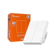 Sonoff SwitchMan M5 Zigbee 2 áramkörös, sorolható okos villanykapcsoló, fehér (ZBM5-2C-80W)
