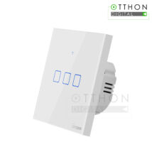 Sonoff » Sonoff TX T0 EU 3C WiFi vezérlésű, távvezérelhető, érintős hármas csillár villanykapcsoló (fehér)