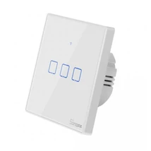 Sonoff TX T2 EU 3C » WiFi + RF vezérlésű, távvezérelhető, érintős 3-as csillár villanykapcsoló (fehér)