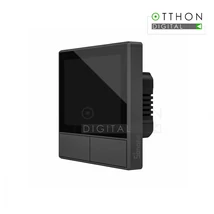 Sonoff NSPanel WiFi-s két gombos okos villanykapcsoló, érintős LED kijelzővel, hőmérővel, termosztáttal, okosvezérléssel