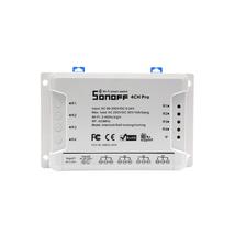 Sonoff RF 4CH PRO R3 » WiFi + RF, internetről távvezérelhető kapcsoló relé négy áramkörhöz, impulzuskapcsolással
