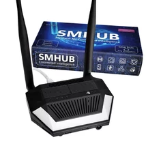 SMLIGHT SMHUB Premium – Multi-Radio Smart Home Hub, Zigbee, Thread, Wi-Fi, Bluetooth, Z-Wave, 4G/LTE, IR, Ethernet, Matter átjáró, fekete, (P10+MG24)