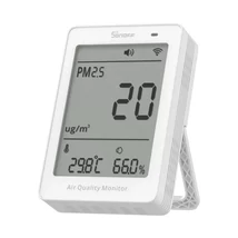 SONOFF AirGuard PM2.5/PM10 – SAWF-07P levegőminőség -érzékelő, Matter, Wi-Fi, fehér
