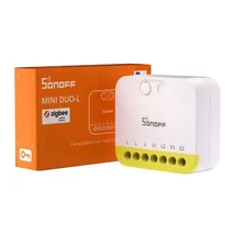Sonoff MINI DUO-L 2-Gang Zigbee Smart Switch (No Neutral) – két áramkörös, csak fázis mini relémodul, Zigbee (MINI-ZB2GS-L)