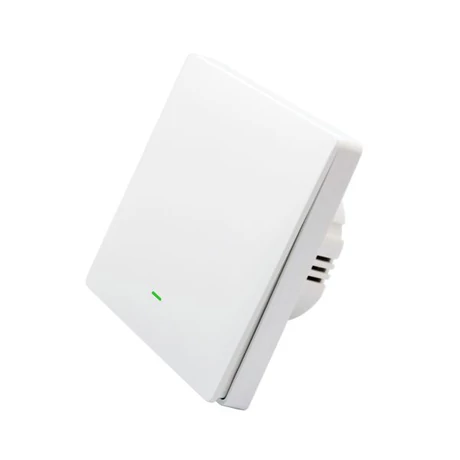 SmartWise B61 UNI Wi-Fi + eWeLink-Remote, univerzális bekötésű, 1 áramkörös, fizikai nyomógombos okos villanykapcsoló, fekete
