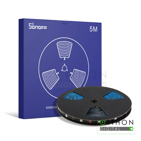 Sonoff L2-2M RGB LED készlet 2m kültéri LED szalaggal, WiFi + Bluetooth, internetről távvezérelhető vezérléssel