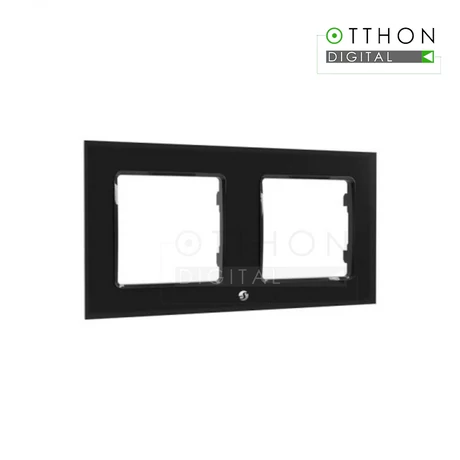 Shelly Wall Switch sorolókeret, 2-es fekete üveg előlapos