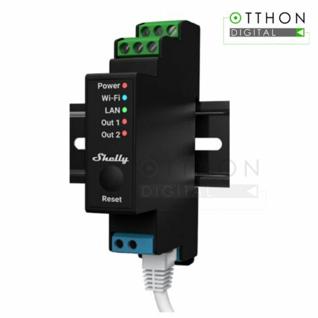 Shelly »  Shelly PRO 2PM DIN-sínre szerelhető, WiFi + Ethernet kompatibilis okosrelé, áramfogyasztás-méréssel, redőnyvezérlési üzemmóddal