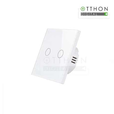 SmartWise Z2-LN Zigbee + RF, érintős két gombos okos villanykapcsoló (fehér)