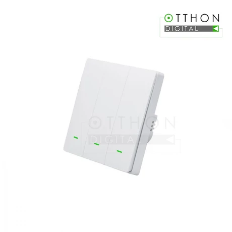 SmartWise B3-LN-ZB három gombos okos Zigbee 3.0 villanykapcsoló (fehér)