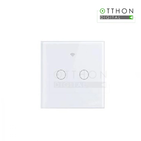 SmartWise T4 EU 2C » WiFi+RF, távvezérelhető, érintős okos 2 áramkörös csillárkapcsoló (csak fázisvezetéket igényel) (R2, új fehér előlap)