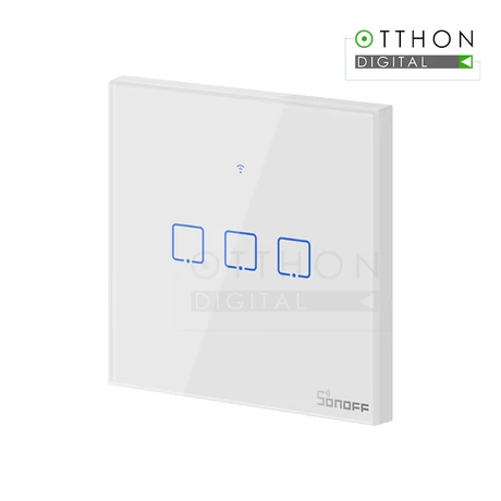 Sonoff TX T1 EU 3C WiFi + RF vezérlésű, távvezérelhető, érintős hármas csillár villanykapcsoló