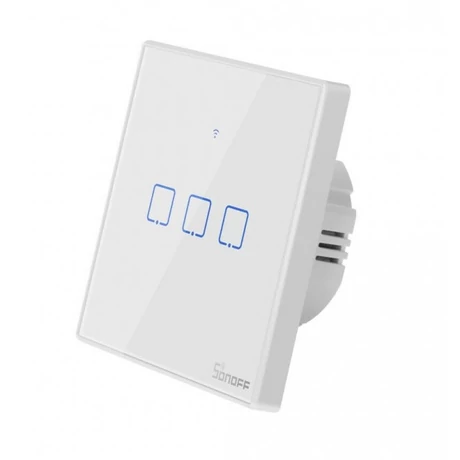 Sonoff TX T2 EU 3C » WiFi + RF vezérlésű, távvezérelhető, érintős 3-as csillár villanykapcsoló (fehér)