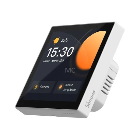 SONOFF NSPanel Pro érintőképernyős eWeLink vezérlőpanel, Zigbee és Bluetooth gateway, fehér kerettel