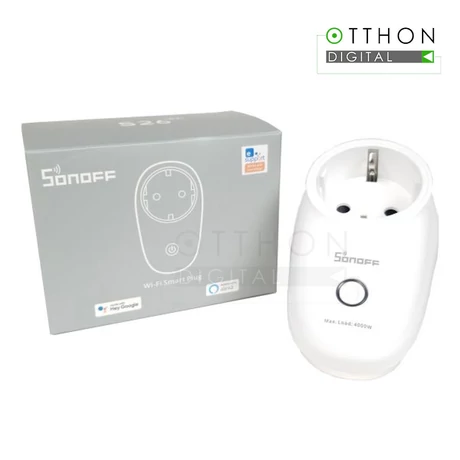 Sonoff S26 (R2) WiFi-s, internetről távvezérelhető okoskonnektor (4000W/16A)