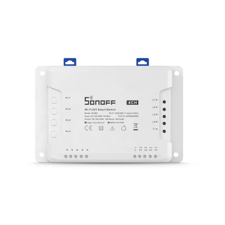 Sonoff » Sonoff 4CH (R3) négy áramkörös, 230V-t kapcsoló WiFi-s okosrelé