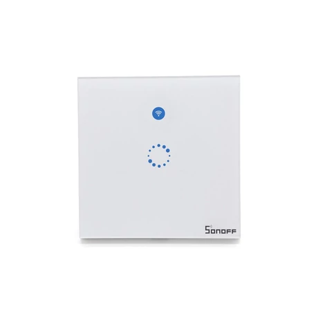 Sonoff T1 1Gang WiFi és rádióvezérlésű, érintős okos villanykapcsoló