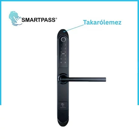 Takarólemez Keskeny Monaco Okos Kilincshez, 2 db / csomag, Fekete