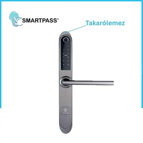 Takarólemez Keskeny Monaco Okos Kilincshez, 2 db / csomag, Ezüst