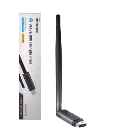 SONOFF Z-Wave 800 Dongle Plus –  Z-Wave USB vezérlő. LR, szürke (Dongle-PZG23)